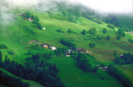 Paysage vert - Boudin, Haute-Savoie - Photo : F. de la Mure
