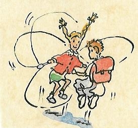 Saut à la corde. Illustration : B. Tollu