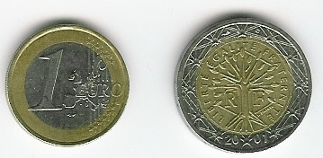 Pièce de 1 euro, France