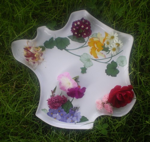 Plat France à fleurs - Photo : G. Brame