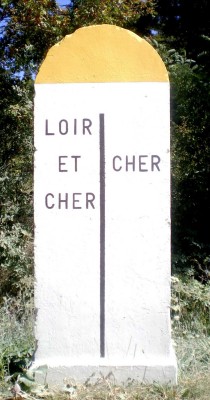 Borne départementale - Photo : G. Brame