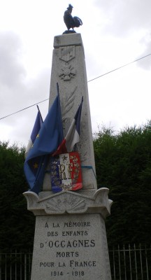 Monument aux morts, Occagnes - Photo : G. Brame